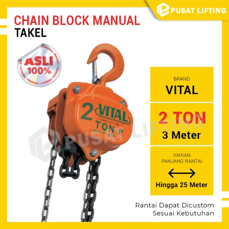 Chain Block VITAL 2 Ton 3 Meter